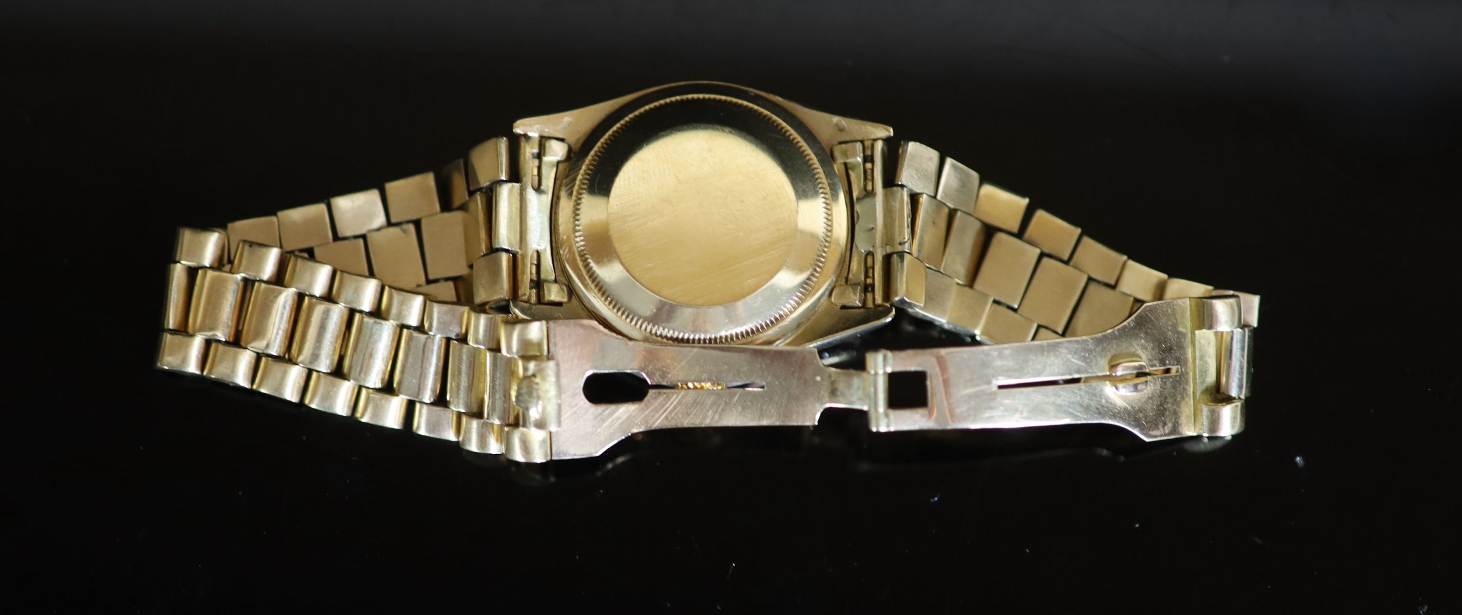 A gentleman's modern 18ct gold Rolex Oyster Perpetual Datejust wrist watch